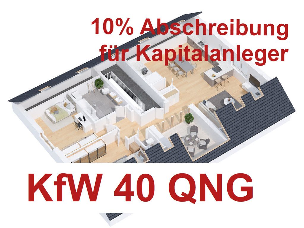 !!! KfW 40 QNG = 10% Abschreibung für Mietwohnungsneubau + KfW-Kredit !!! Sparen Sie Steuern !!!